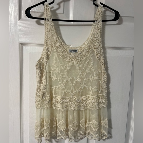Express Lace top | cream - Picture 1 of 3